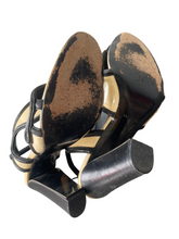 Balenciaga Black and Tan Heels 40