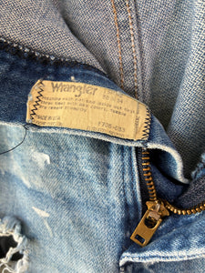 Wrangler Distressed and Paint Splattered Jeans