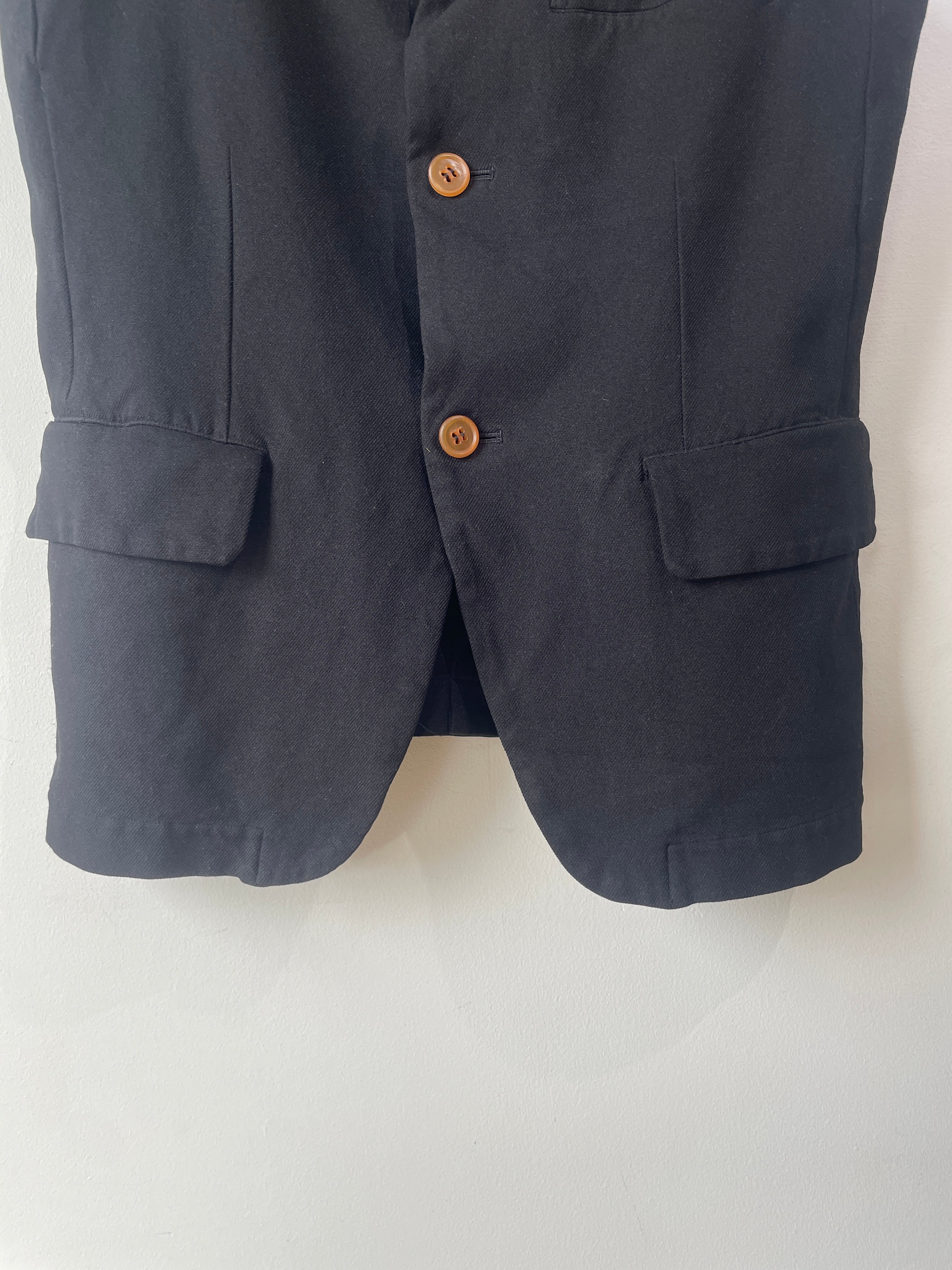 Comme des Garcons Black Square Neck Vest