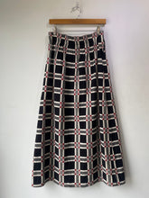 Ace & Jig Black & Brown Geometric Grid Skirt