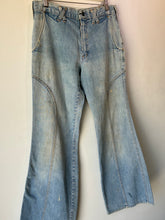 Vintage Neat Seat Light Wash Flare Jeans