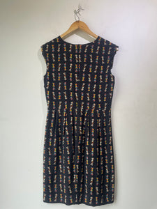 Miu Miu Black Candy Print Silk Dress