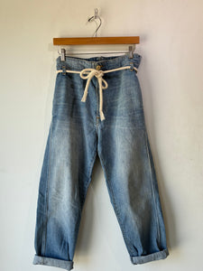Prospective Flow Light Wash Jeans with Rope Belt