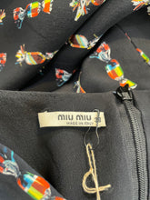 Miu Miu Black Candy Print Silk Dress