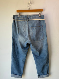 Prospective Flow Light Wash Jeans with Rope Belt