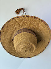 Woven Rattan Hat with Bolo Strap