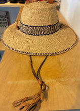 Woven Rattan Hat with Bolo Strap
