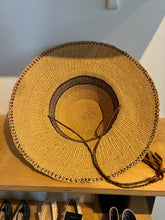 Woven Rattan Hat with Bolo Strap
