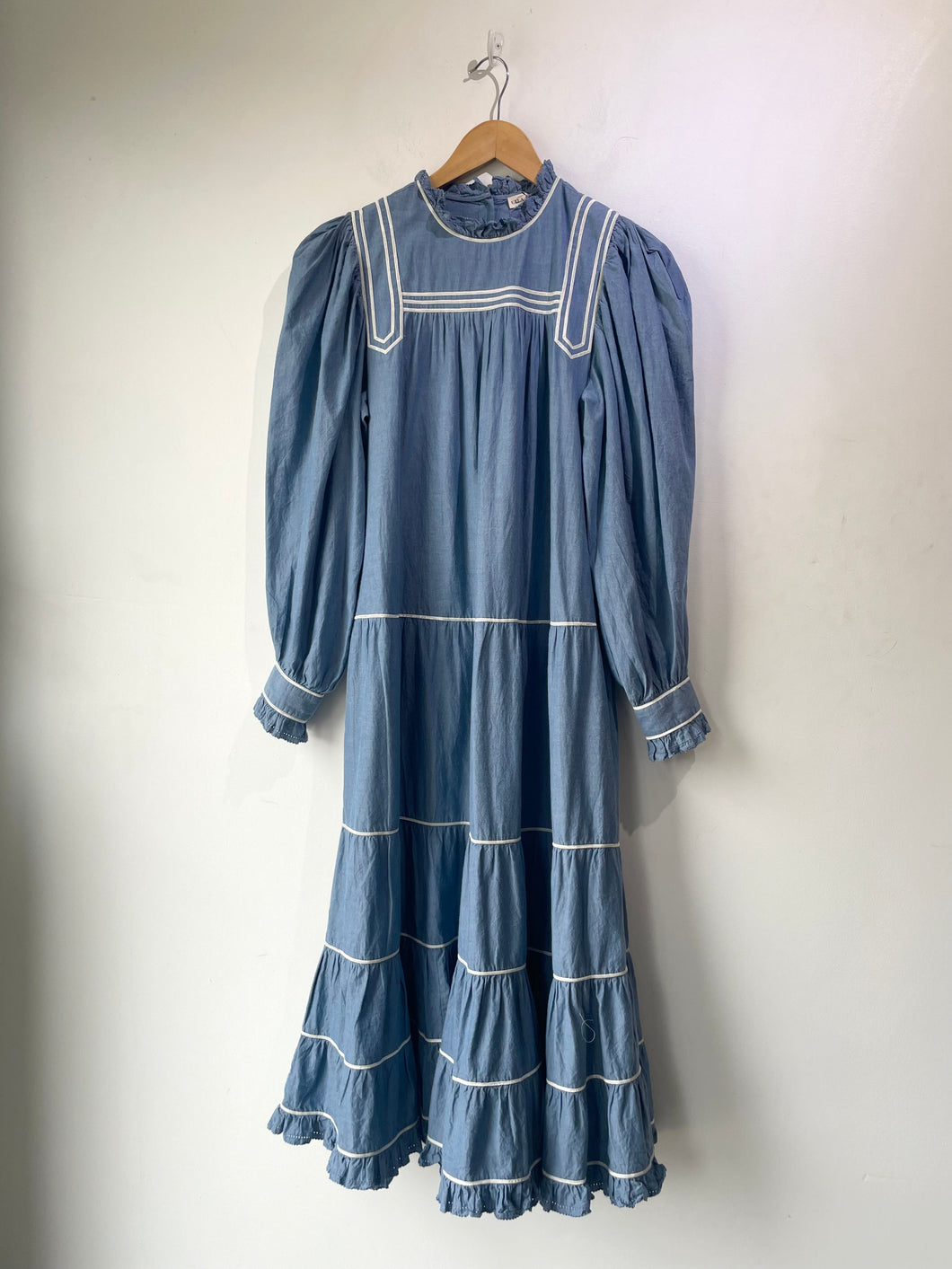 Ulla Johnson Blue Blanche Ruffle Dress