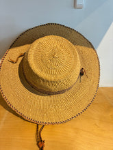 Woven Rattan Hat with Bolo Strap