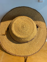 Woven Rattan Hat with Bolo Strap