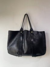 Clare V Black Leather Topezienne Bag