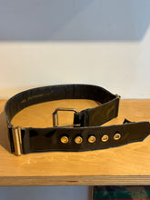 Yves Saint Laurent Black Patent Leather Belt