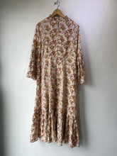 Doen Brown Floral Bell Sleeve Adelaide Dress