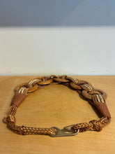 Wood Rings and Woven Jute Belt
