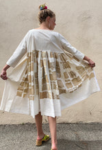 Tao Comme des Garçons Cream Block Printed Dress