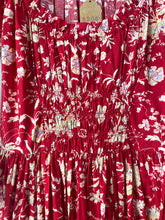 Doen Red Floral Meribel Prairie Dress