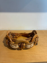 Wood Rings and Woven Jute Belt