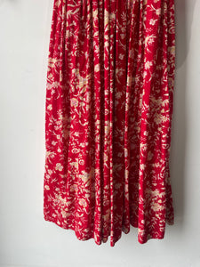 Doen Red Floral Meribel Prairie Dress