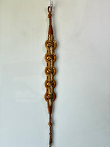 Wood Rings and Woven Jute Belt