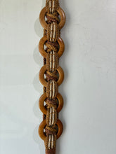 Wood Rings and Woven Jute Belt