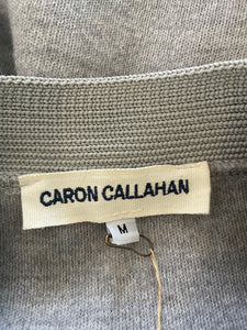 Caron Callahan Gray Knit Button-Up Cardigan