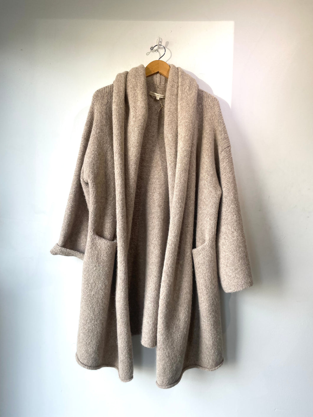 Laura Manoogian Capote Alpaca Hooded Cardigan