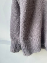 Jenni Kayne Gray Alpaca/Wool Boucle Knit Sweater