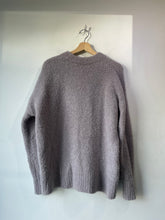 Jenni Kayne Gray Alpaca/Wool Boucle Knit Sweater