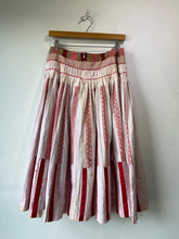 Dries van Noten Red Embroidered Skirt