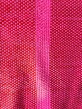 Red and Pink Woven Knit Scarf
