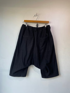 Y-3 Yohji Yamamoto Black Long Knit Shorts