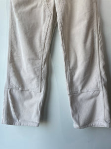 Rudy Jude White Corduroy Double-Knee Pants