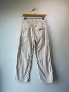 Rudy Jude White Corduroy Double-Knee Pants