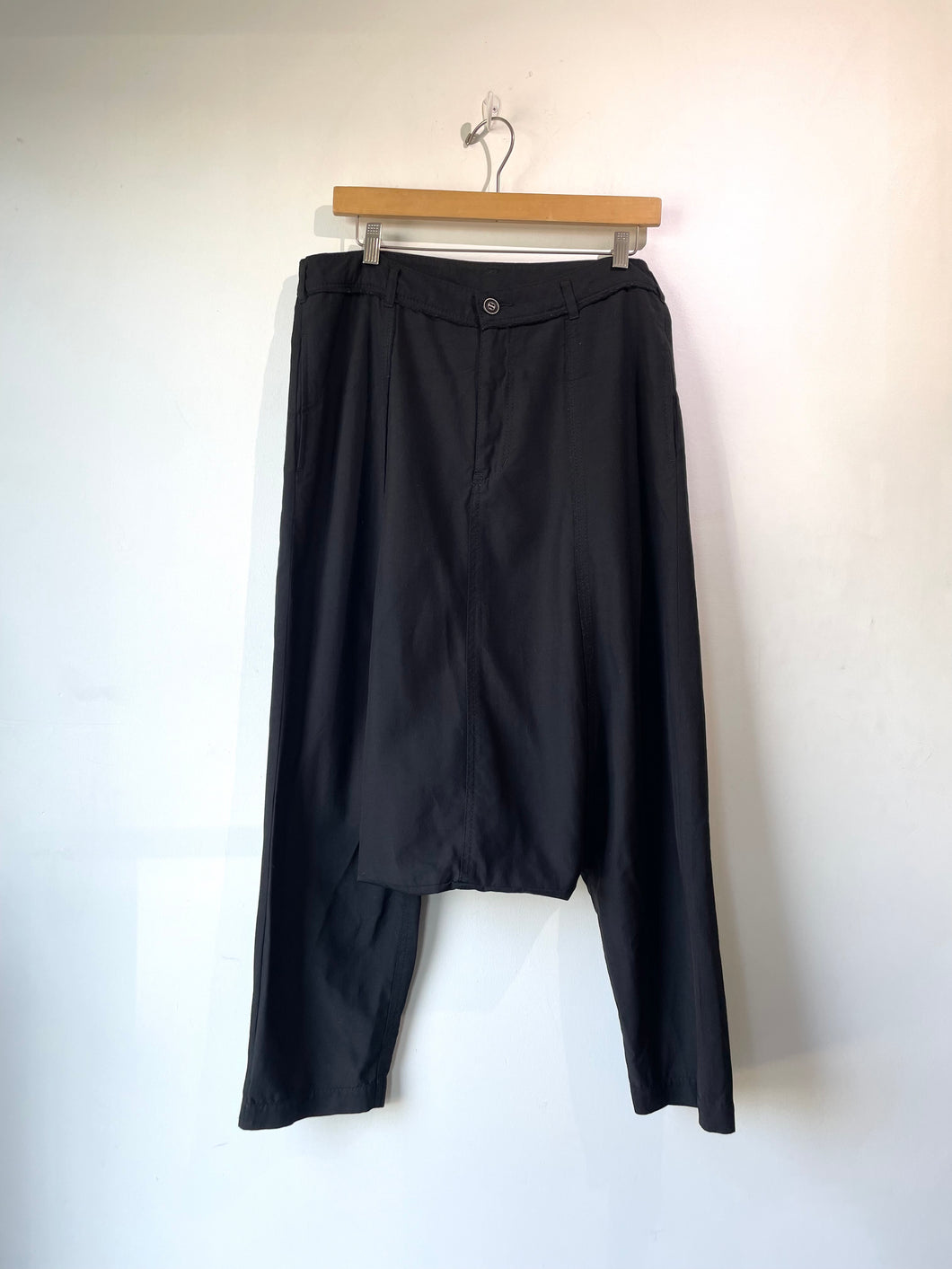 Comme des Garcons Black Drop Crotch Pants