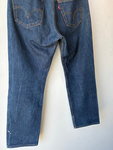 Levi's Dark Wash Distressed 501 Jeans 32 x 32