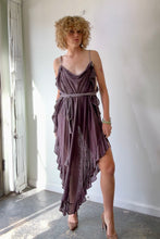 Electric Feathers Purple Infinite Rope Kaftan