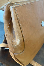 Etienne Aigner Tan Leather Backpack