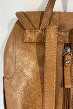 Etienne Aigner Tan Leather Backpack