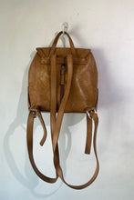 Etienne Aigner Tan Leather Backpack