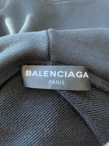 Balenciaga Black Paris Night Graphic Hoodie