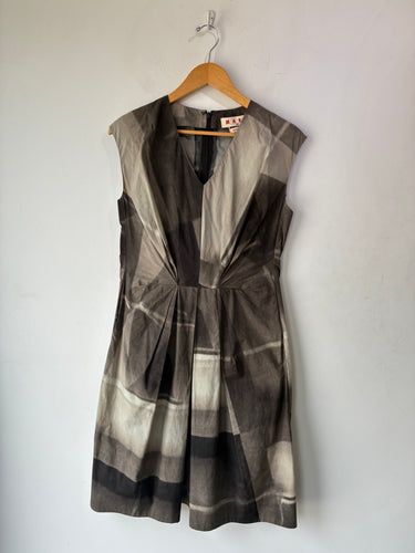 Marni Greyscale Sleeveless Dress