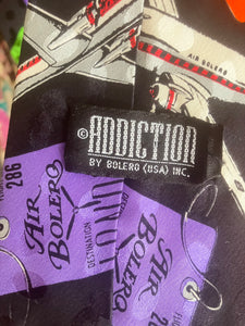 Vintage Addiction by Bolero Silk Airplane Tie