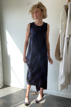 Vintage Issey Miyake Navy Argyle Silk Dress