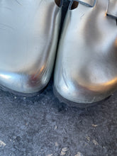 Metallic Silver Birkenstock Boston Slip-on Clogs