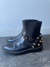 Balenciaga Black Gold Studded Short Boots