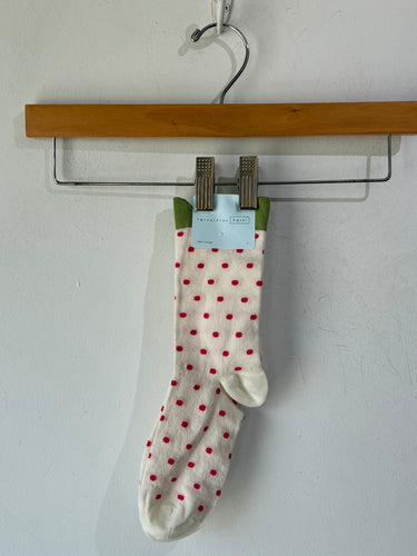 Hansel from Basel White Pineberry Crew Socks