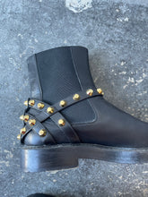 Balenciaga Black Gold Studded Short Boots