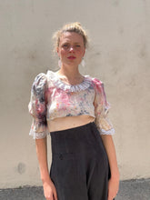 Wonder Wears the Gold Tie-Dye Cropped Blouse