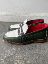 Aime Leon Dore Green White Leather Loafers